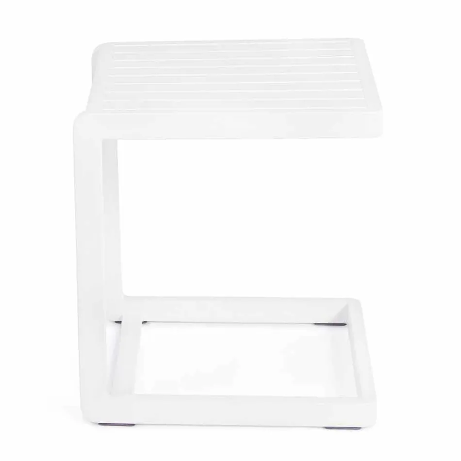 Table basse de jardin Homemotion en aluminium peint, 2 pièces - Rodric Viadurini