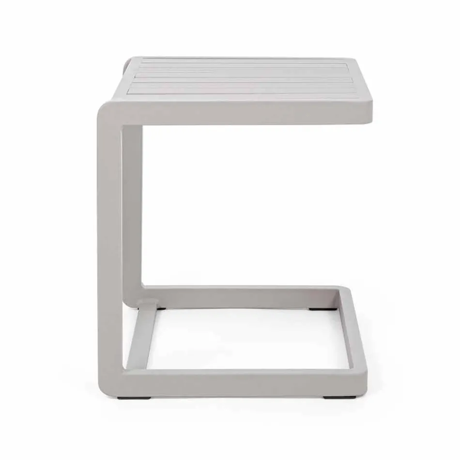 Table basse de jardin Homemotion en aluminium peint, 2 pièces - Rodric Viadurini