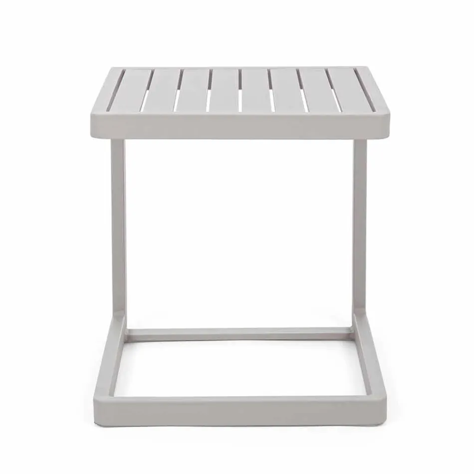 Table basse de jardin Homemotion en aluminium peint, 2 pièces - Rodric Viadurini