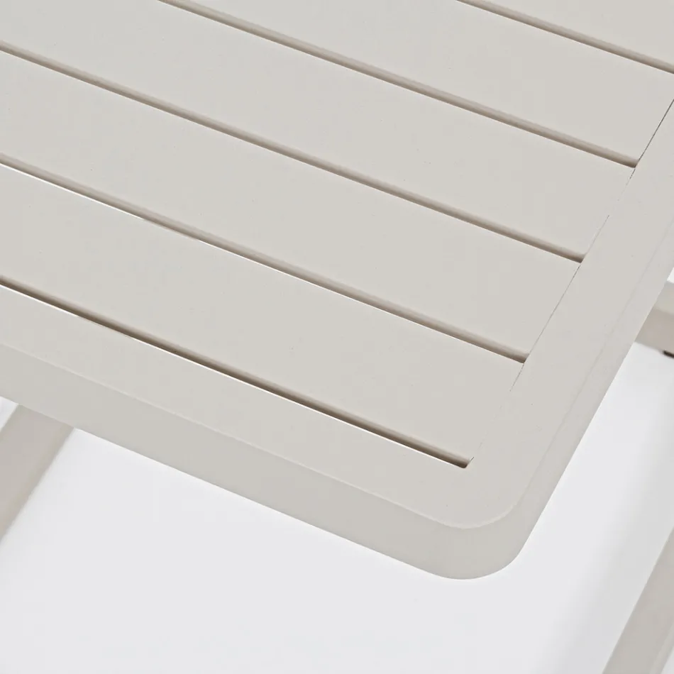 Table basse de jardin en aluminium peint, Homemotion, 2 pièces - Rodric Viadurini