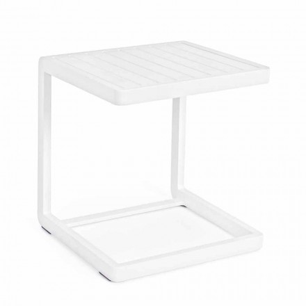 Table basse de jardin Homemotion en aluminium peint, 2 pièces - Rodric Viadurini