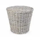 Table basse de jardin en fibre naturelle par Kubù - Yokai Viadurini