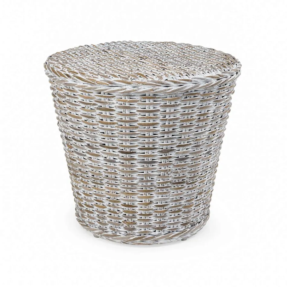 Table basse de jardin en fibre naturelle par Kubù - Yokai Viadurini