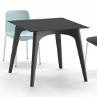 Table basse de jardin en HPL et polyéthylène Made in Italy - Rizia Viadurini