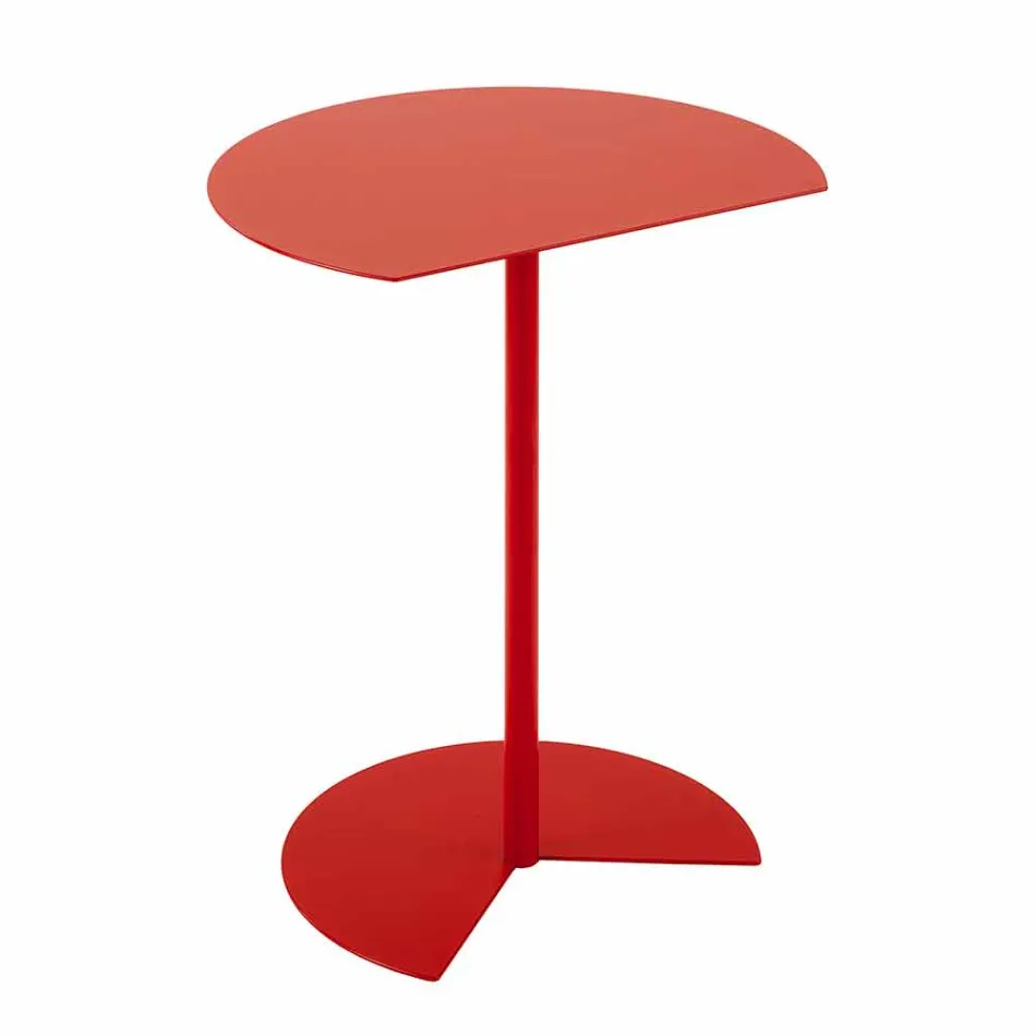 Table basse de jardin en métal coloré de conception moderne en 3 tailles - Cettina Viadurini