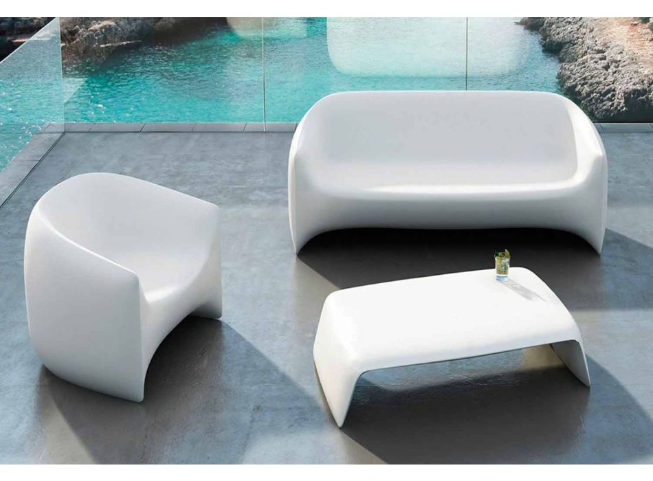 Table de jardin en polyéthylène Blow by Vondom, design moderne Viadurini