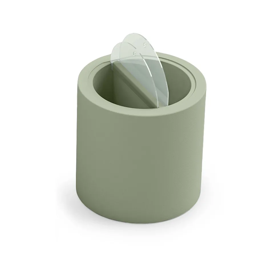 Table basse de jardin en polyéthylène avec récipient fabriquée en Italie - Stracco Viadurini