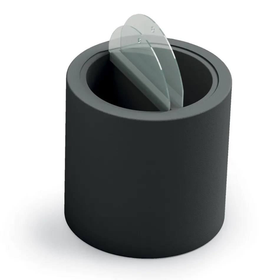 Table basse de jardin en polyéthylène avec conteneur Made in Italy - Stracco Viadurini