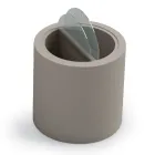 Table basse de jardin en polyéthylène avec conteneur Made in Italy - Stracco Viadurini