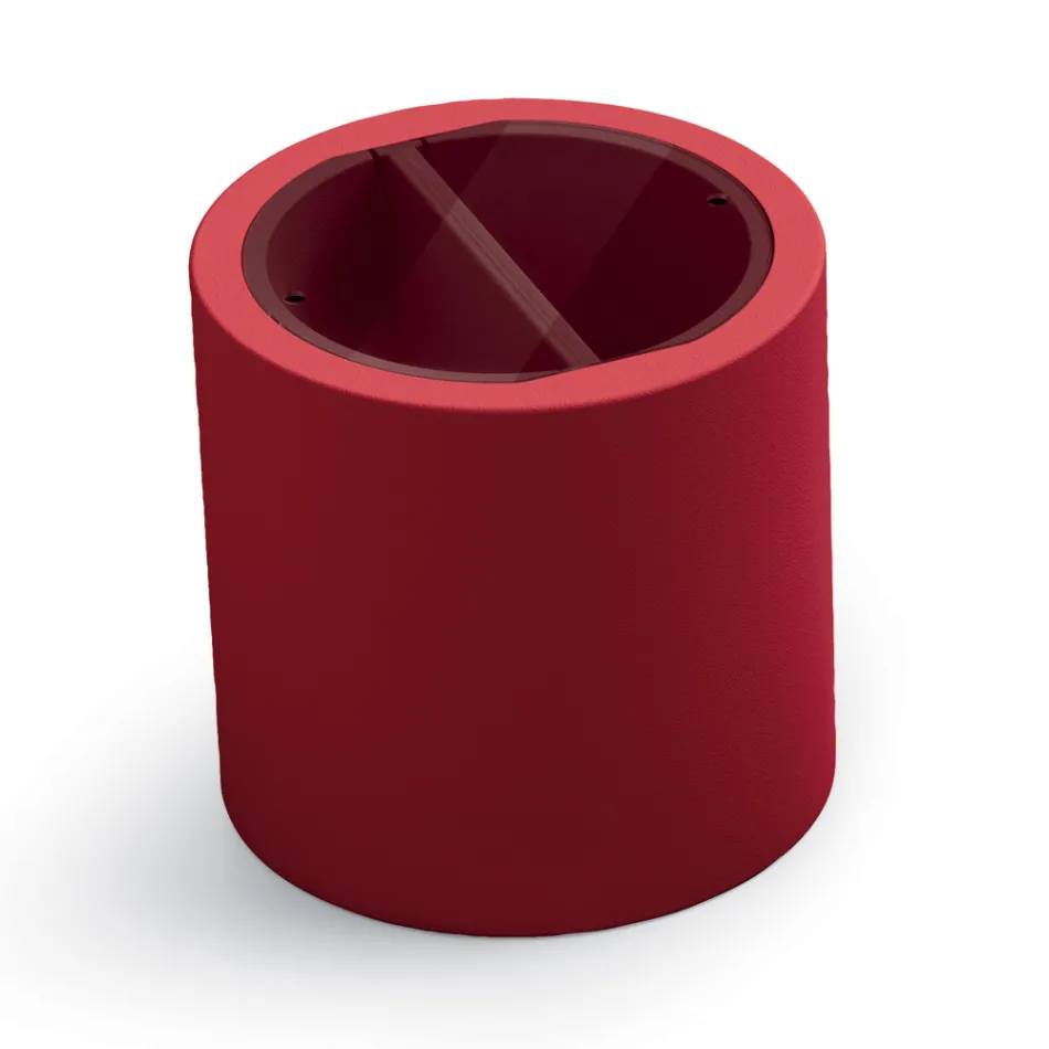 Table basse de jardin en polyéthylène avec conteneur Made in Italy - Stracco Viadurini