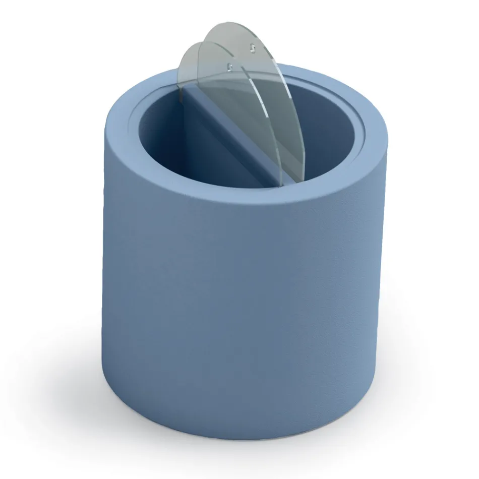 Table basse de jardin en polyéthylène avec conteneur Made in Italy - Stracco Viadurini