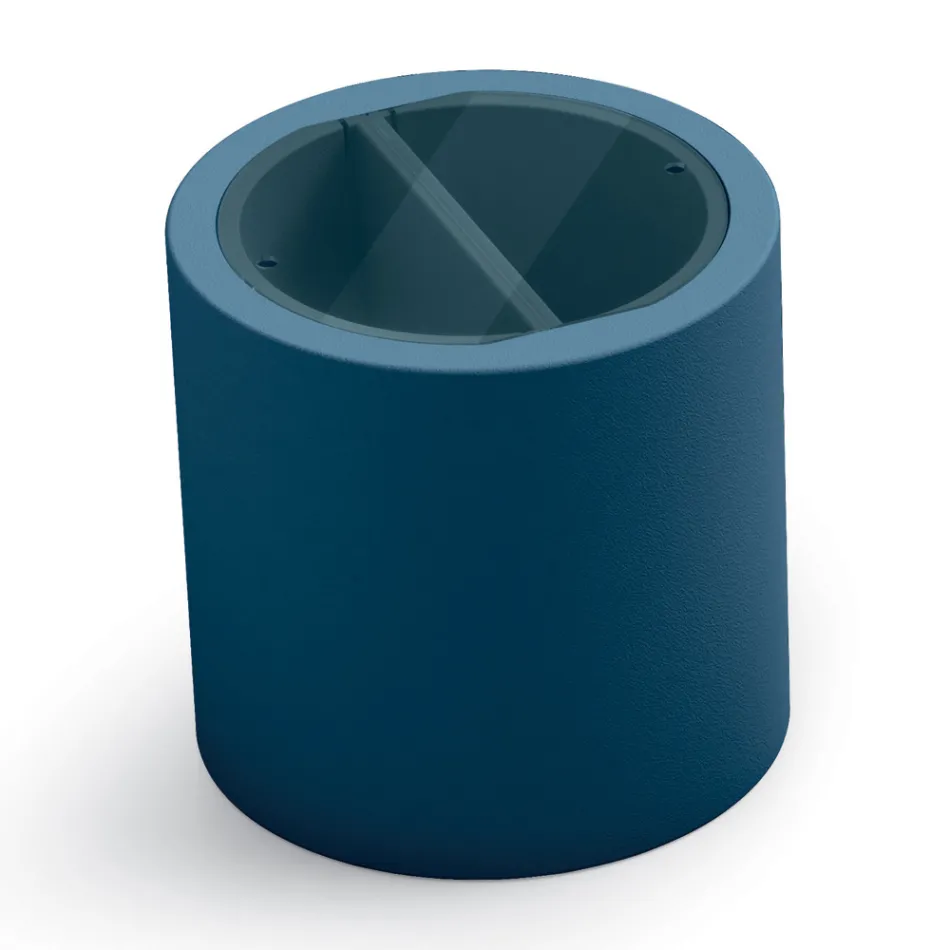 Table basse de jardin en polyéthylène avec conteneur Made in Italy - Stracco Viadurini