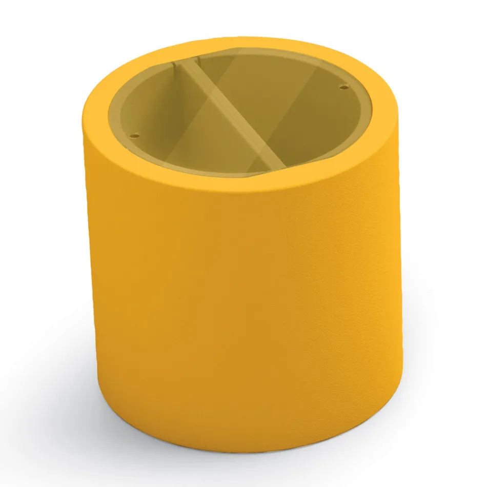 Table basse de jardin en polyéthylène avec conteneur Made in Italy - Stracco Viadurini