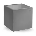 Table basse de jardin carrée en polyéthylène coloré fabriquée en Italie - Noemi Viadurini