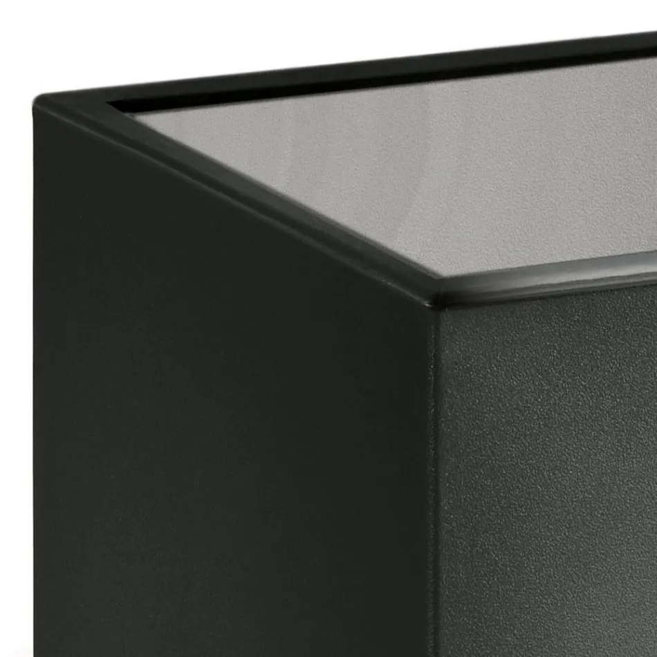 Table basse de jardin carrée en polyéthylène coloré Made in Italy - Noemi Viadurini