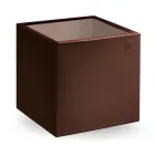 Table basse de jardin carrée en polyéthylène coloré Made in Italy - Noemi Viadurini