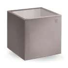 Table basse de jardin carrée en polyéthylène coloré Made in Italy - Noemi Viadurini