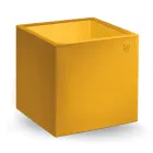 Table basse de jardin carrée en polyéthylène coloré Made in Italy - Noemi Viadurini