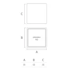 Table basse de jardin carrée en polyéthylène coloré Made in Italy - Noemi Viadurini