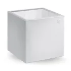 Table basse de jardin carrée en polyéthylène coloré Made in Italy - Noemi Viadurini