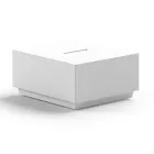 Table basse de jardin carrée en polyéthylène Made in Italy - Macao Viadurini