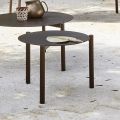 Table basse de jardin ronde en aluminium peint - Bahia by Varaschin