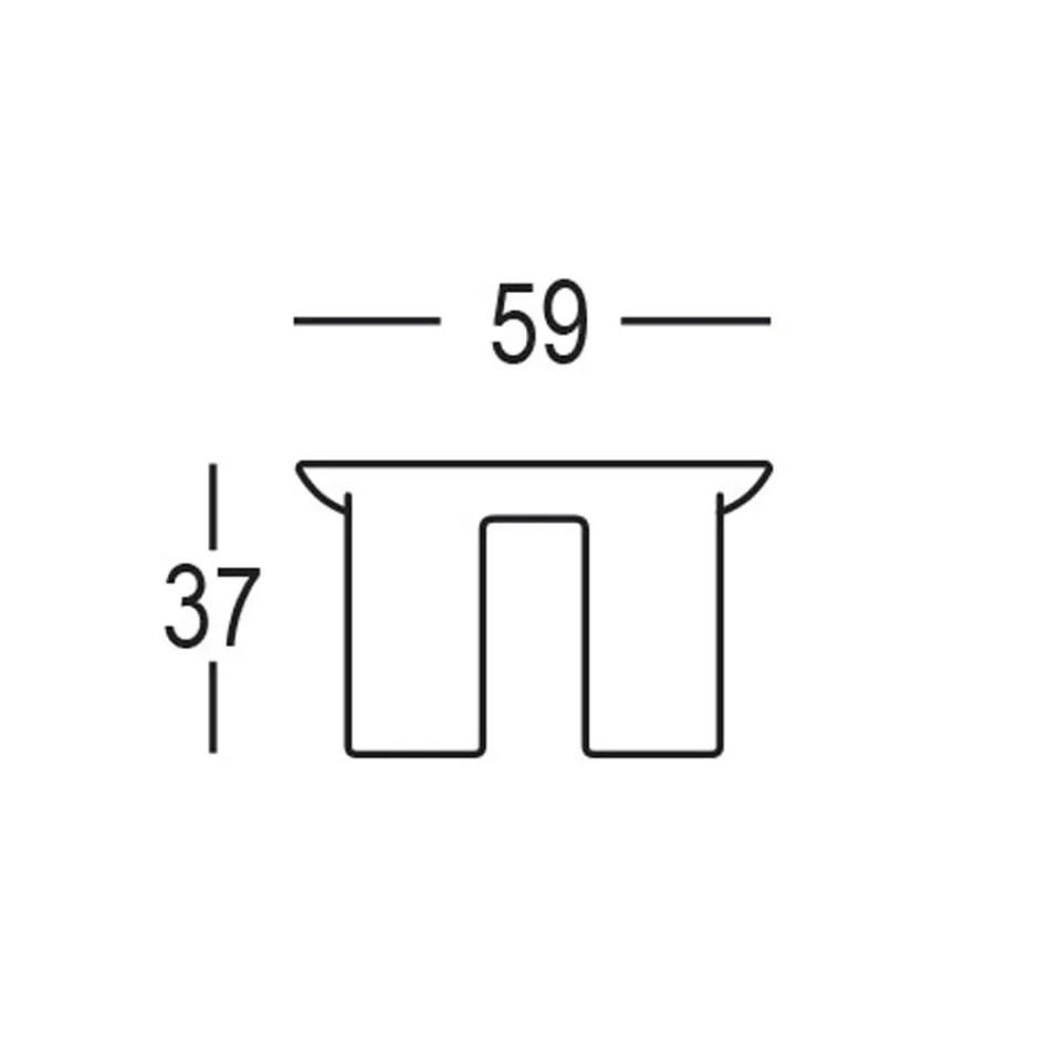 Table basse de jardin ronde en HPL et polyéthylène Made in Italy - Freccia Viadurini