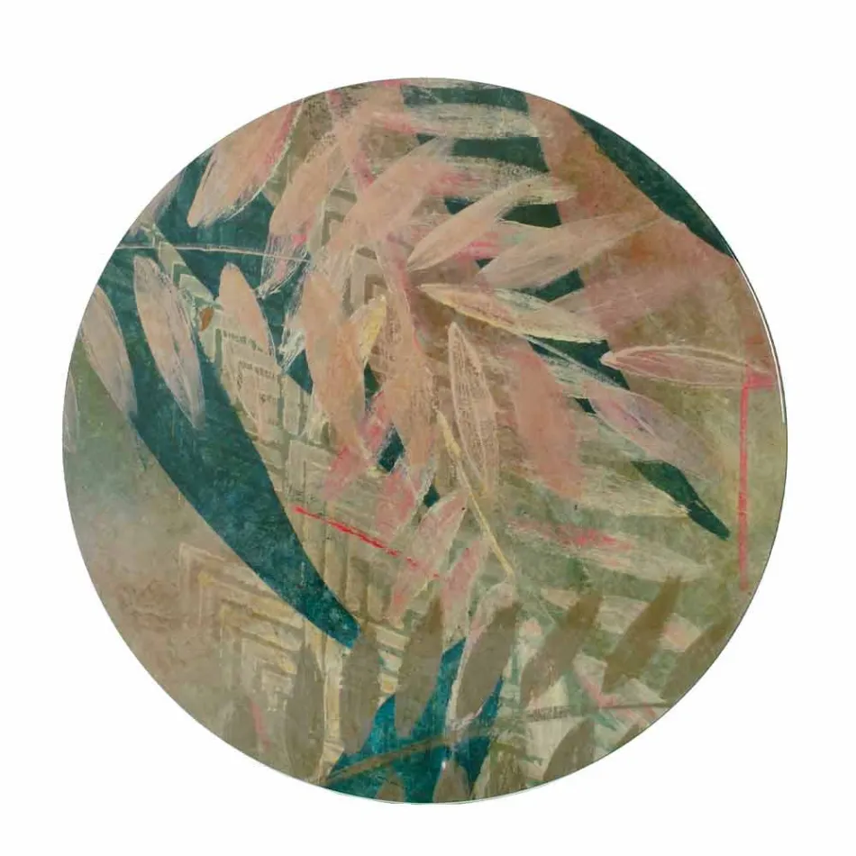 Table basse intérieure ou extérieure avec structure métallique fabriquée en Italie - Carim Viadurini