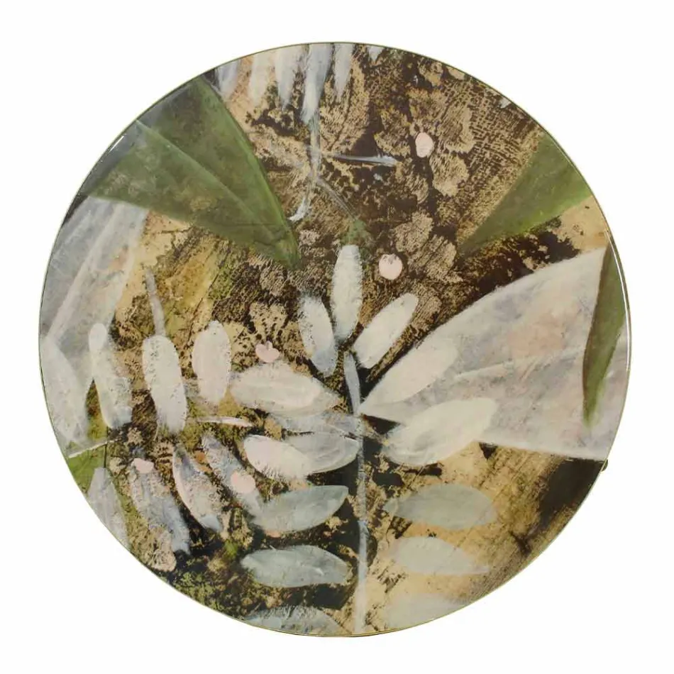 Table basse intérieure ou extérieure avec structure métallique fabriquée en Italie - Carim Viadurini