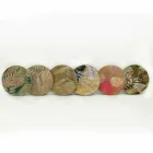 Table basse intérieure ou extérieure avec structure métallique fabriquée en Italie - Carim Viadurini