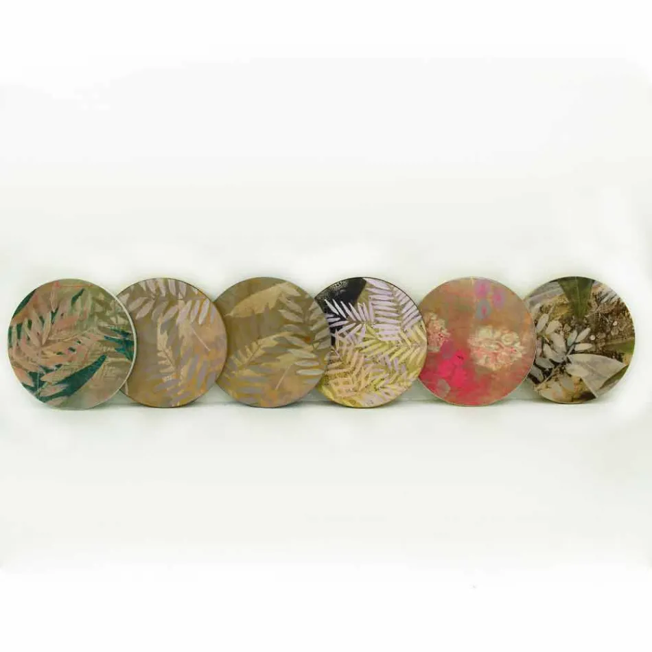 Table basse intérieure ou extérieure avec structure métallique fabriquée en Italie - Carim Viadurini