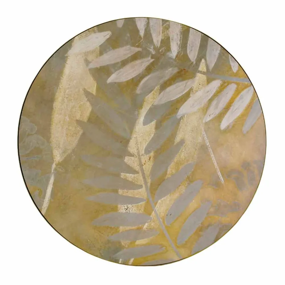 Table basse intérieure ou extérieure avec structure métallique fabriquée en Italie - Carim Viadurini