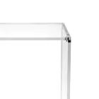 Table basse avec 1 étagère en plexiglas transparent fabriquée en Italie - Mulan Viadurini