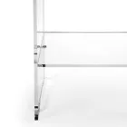 Table basse avec 1 étagère en plexiglas transparent fabriquée en Italie - Mulan Viadurini