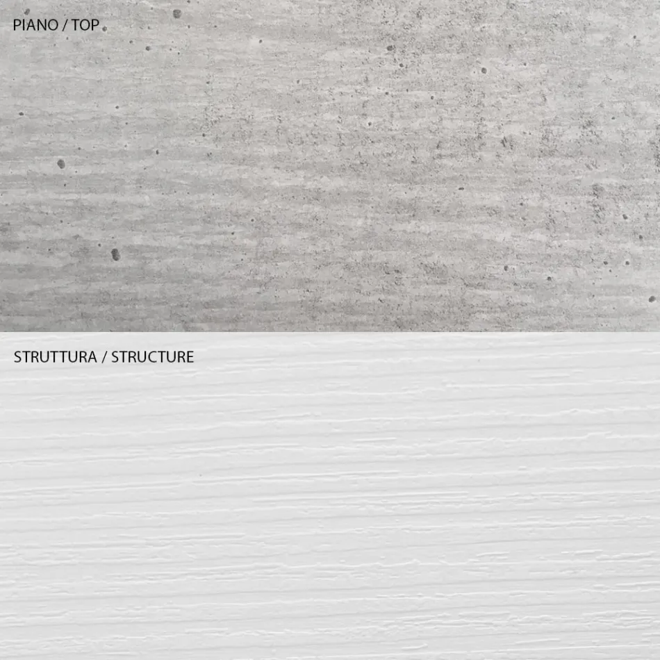 Table basse avec récipient écologique en bois - Cripto Viadurini