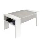 Table basse avec récipient écologique en bois - Cripto Viadurini