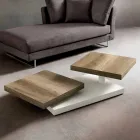 Table basse avec plateau tournant en HPL Made in Italy, Precious - Paris Viadurini