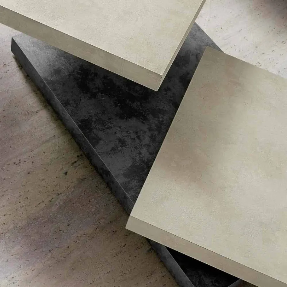 Table basse avec plateau tournant en HPL Made in Italy, Precious - Paris Viadurini