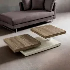 Table basse avec plateau tournant en HPL Made in Italy, Precious - Paris Viadurini