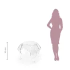 Table basse avec plateau et base en plexiglas Made in Italy - Brento Viadurini