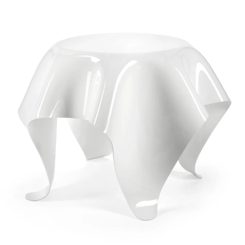 Table basse avec plateau et base en plexiglas Made in Italy - Brento Viadurini