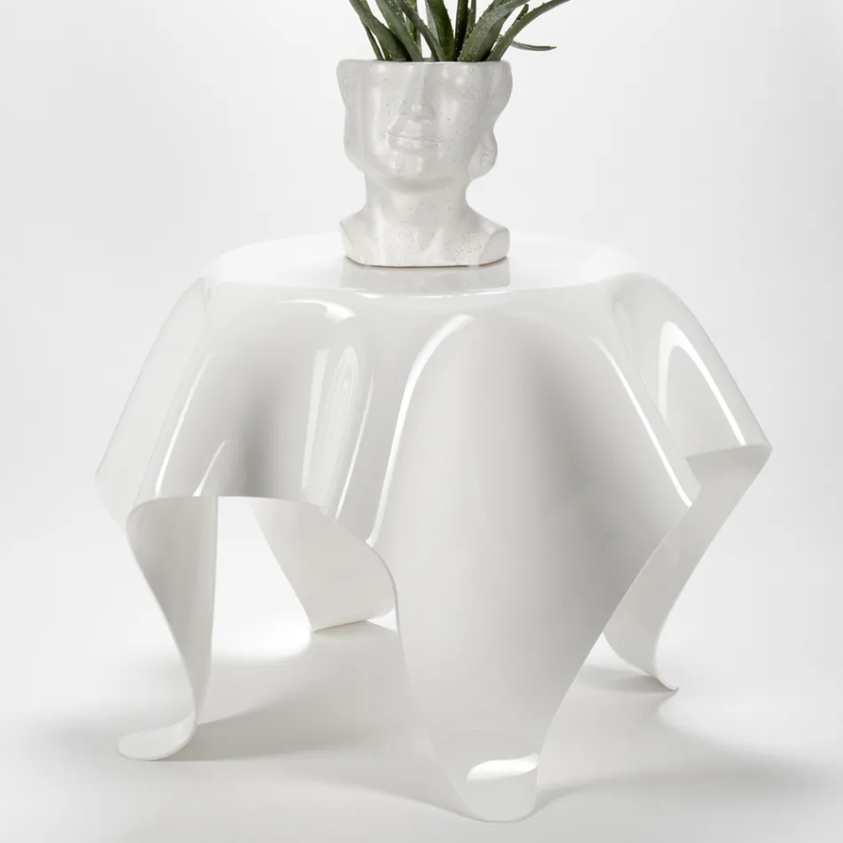 Table basse avec plateau et base en plexiglas Made in Italy - Brento Viadurini