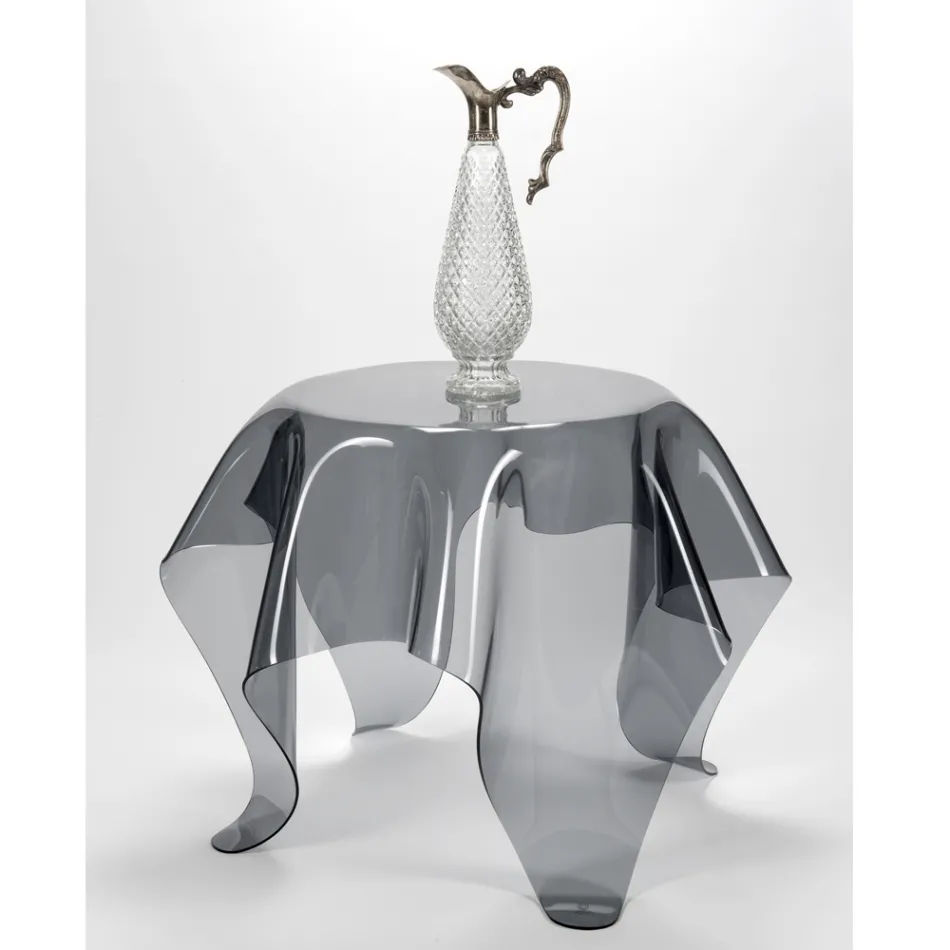 Table basse avec plateau et base en plexiglas Made in Italy - Brento Viadurini