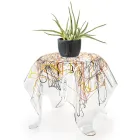 Table basse avec plateau et base en plexiglas Made in Italy - Brento Viadurini