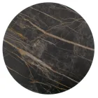 Table basse avec plateau rond en grès cérame Made in Italy - Siste Viadurini