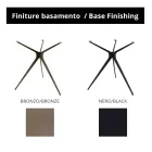 Table basse avec plateau rond en grès cérame Made in Italy - Siste Viadurini