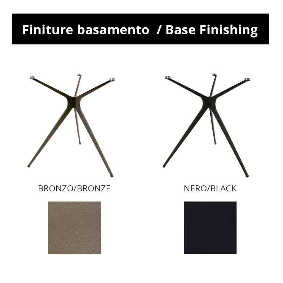 Table basse avec plateau rond en grès cérame Made in Italy - Siste Viadurini