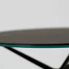 Table basse avec plateau rond en grès cérame Made in Italy - Siste Viadurini