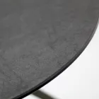 Table basse avec plateau rond en grès cérame Made in Italy - Siste Viadurini