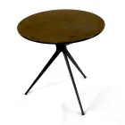 Table basse avec plateau rond en grès cérame Made in Italy - Siste Viadurini